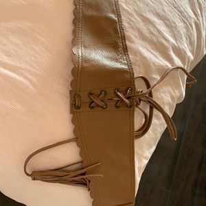 Ritu Kumar tan belt